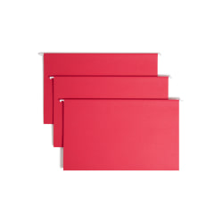 Smead Hanging File Folders, Legal Size, Red, Pack Of 25