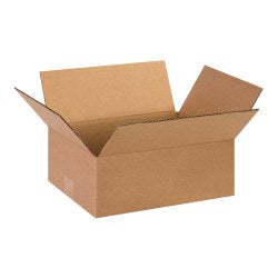 Partners Brand Flat Corrugated Boxes, 13in x 10in x 5in, Kraft, Pack Of 25