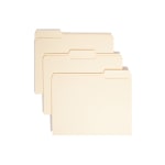 Smead File Folders, Letter Size, 1/3 Cut, Manila, Pack Of 100