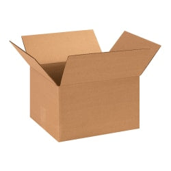 Partners Brand Corrugated Boxes, 13in x 11in x 8in, Kraft, Pack Of 25