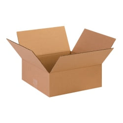 Partners Brand Flat Corrugated Boxes, 13in x 13in x 5in, Kraft, Pack Of 25