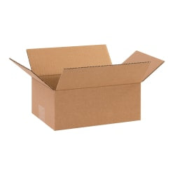 Partners Brand Corrugated Boxes, 10in x 7in x 4in, Kraft, Pack Of 25