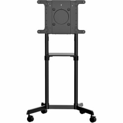 StarTech.com Mobile TV Cart, Portable Rolling TV Stand for 37-70in VESA Display (154lb/70kg) - Mobile TV Stand w/ Casters - Cart - for flat panel - steel - screen size: 37in-70in