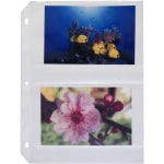 C-Line Photo Holders For Three-Ring Binders, 4in x 6in, Box Of 50