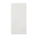 Linen-Like 1-Ply Napkins, 8-1/2in x 4-1/4in, White, Case Of 300 Napkins