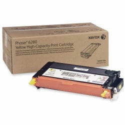 Xerox 6280 High-Yield Yellow Toner Cartridge, 106R01394