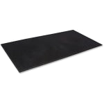 Crown Mats Mat-A-Dor Rubber Fingertip Scraper Mat - Entryway, Floor, Home, Office, Indoor, Outdoor - 72in Length x 36in Width x 0.63in Thickness - Rectangle - Rubber - Black