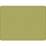 Carpets for Kids KIDSoft Subtle Stripes Solid Tonal Rug, 6ftx9ft, Green/Tan