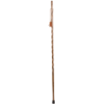 Brazos Walking Sticks Twisted Oak Wood Walking Stick, 58in, Brown