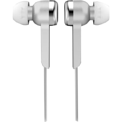 IQ Sound Digital Stereo Earphones - Stereo - Silver - Wired - Earbud - Binaural - In-ear - 4 ft Cable