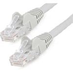 StarTech.com 7ft (2m) CAT6 Ethernet Cable, LSZH (Low Smoke Zero Halogen) 10 GbE Snagless 100W PoE UTP RJ45 Gray Network Patch Cord, ETL