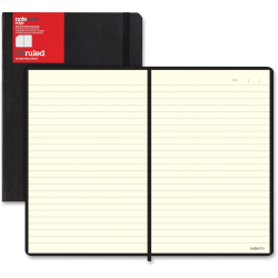 Letts Of London L5 Ruled Notebook, 9in x 6in, 96 Sheets, Black