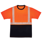 Ergodyne GloWear 8280BK Type R Class 2 Performance T-Shirt, 3X, Orange