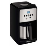 Krups ET351050 Savoy Thermal 12-Cup Coffee Maker, Black/Silver