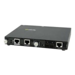 Perle SMI-100-S2SC80 - Fiber media converter - 100Mb LAN - 100Base-TX, 100Base-ZX - RJ-45 / SC single-mode - up to 49.7 miles - 1550 nm