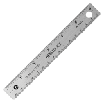 Westcott Stainless Steel Ruler, 6in/15cm