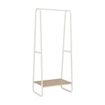 Linon Blaisdell Tall Clothing Rack, 60inH x 27-1/4inW x 15-3/4inD, White