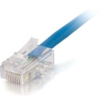 C2G Cat5e Non-Booted Plenum-Rated Unshielded (UTP) Network Patch Cable - Patch cable - RJ-45 (M) to RJ-45 (M) - 7 ft - UTP - CAT 5e - plenum - blue