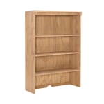 Linon Elema 49inH 3-Shelf Bookcase Hutch, Natural