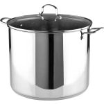 Bergner Essentials Stainless Steel Stock Pot, 12-Quart, Silver