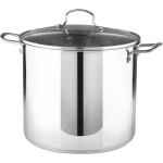 Bergner Essentials Stainless Steel Stock Pot, 20-Quart, Silver