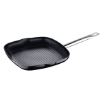 Bergner Prochef Square Grill Pan, 11in, Black