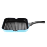 Bergner Aluminum Grill Pan, 11in, Retro Blue