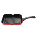 Bergner Aluminum Grill Pan, 11in, Retro Red