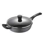 Bergner Covered Saute Pan, 11in, 4 Qt, Retro Gray