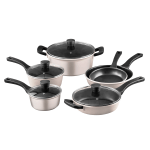 Bergner 10-Piece Aluminum Cookware Set, Champagne