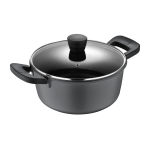 Bergner 4.5-Quart Aluminum Dutch Oven, Retro Gray