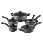 Bergner 10-Piece Aluminum Cookware Set, Retro Gray