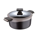 Masterpro Gastro Titanium Collection 2-Piece Cast-Aluminum Nontick Dutch Oven, 4.8 Qt, Brown