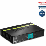 TRENDnet 8-Port 10/100Mbps PoE Switch, 4 x 10/100 Ports, 4 x 10/100 PoE Ports, 30W PoE Power Budget, 1.6 Gbps Switching Capacity, 802.3af, Limited Lifetime Protection, Black, TPE-S44 - 8-port (4 10/100; 4 PoE) PoE Switch