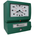 Acroprint Model 150 QR4 Time Clock, 13inH x 11inW x 9inD, Green