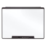 Quartet Cubicle Motion Dry-Erase Whiteboard, 36in x 24in, Aluminum Frame With Black Finish