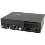 Perle 10 Gigabit Ethernet IP-Managed Stand-Alone Media Converter with One XFP Slot - Management Port - 10GBase-X - 2 x Expansion Slots - 1 x SFP Slots - 1 x SFP+ Slots - Wall Mountable, Rail-mountable, Rack-mountable