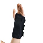 CURAD Slip-On Wrist Splint, Left, Medium, 8in, Black