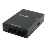 Perle S-100MM-S2ST120 - Media converter - 100Mb LAN - 100Base-FX, 100Base-ZX - ST multi-mode / ST single-mode - up to 74.6 miles - 1310 nm / 1550 nm