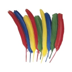 Creativity Street Duck Quills, Assorted Colors, 14 Grams Per Pack, Set Of 6 Packs