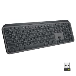 Logitech MX Keys for Business (Graphite) - Brown Box - Wireless Connectivity - Bluetooth - 32.81 ft - iPhone, iPad, iPad mini, iPod, Tablet, Desktop Computer, Notebook, Smartphone - Windows, Mac OS, iOS, iPadOS, Linux, ChromeOS, Android