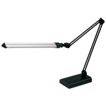 Realspace Architect Desk Lamp, Adjustable, 21-1/2inH, Black/Silver