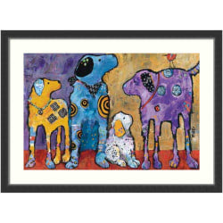 Amanti Art Into The Dark Night We Go by Laura Evans Wood Framed Wall Art Print, 30inH x 41inW, Black