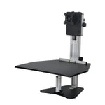 Ergo Desktop Kangaroo Pro 28inW Adjustable Height Desk Converter, Black