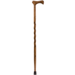 Brazos Walking Sticks Twisted Oak Walking Cane, 37in, Brown