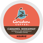 Caribou Coffee Single-Serve Coffee K-Cup, Caramel Hideaway, Carton Of 24