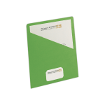 Smead Slash File Jackets Convenience Pack, 9 1/2in x 11 3/4in, Green, Pack Of 25