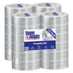 Tape Logic 1500 Strapping Tape, 2in x 60 Yd., Clear, Case Of 24