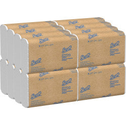 Scott Multi-Fold 2-Ply Paper Towels, 250 Sheets Per Pack, Case Of 16 Packs