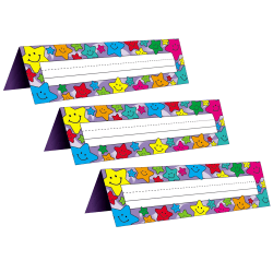 Barker Creek Bulletin Board Signs/Name Plates, 12in x 3 1/2in, Dots, Pack Of 72